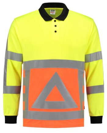 TRICORP SAFETY 203002OranYellowXXL Poloshirt Verkeersregelaar Lange Mouw