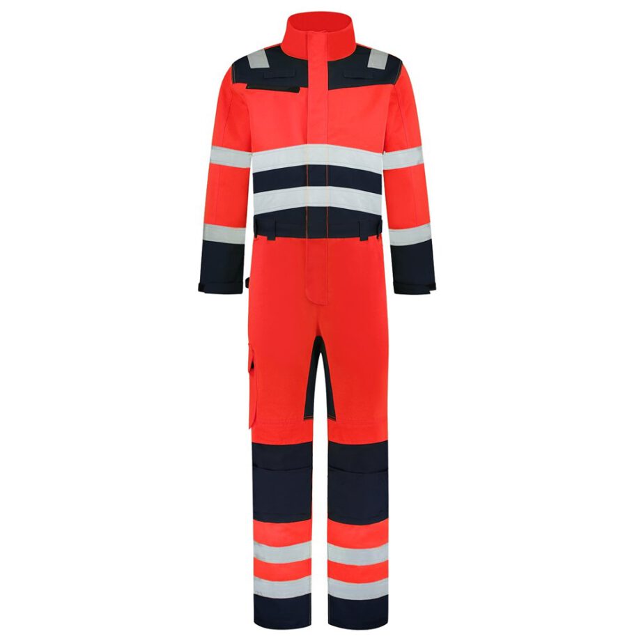 TRICORP SAFETY 753009RedInk66 Overall High Vis Bicolor
