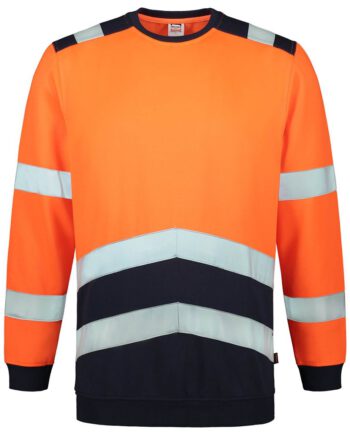 TRICORP SAFETY 303004OrangeInkXXL Sweater High Vis Bicolor