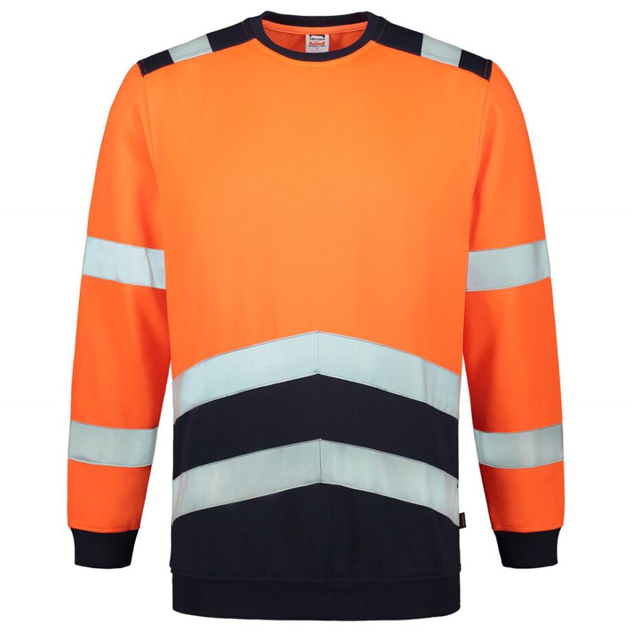 TRICORP SAFETY 303004OrangeInkXXL Sweater High Vis Bicolor